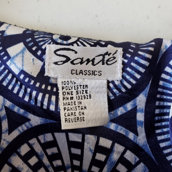 Sante Classics Oversized Maxi Caftan One Size L-1X Satiny Flowy Loungewear - Picture 8 of 10